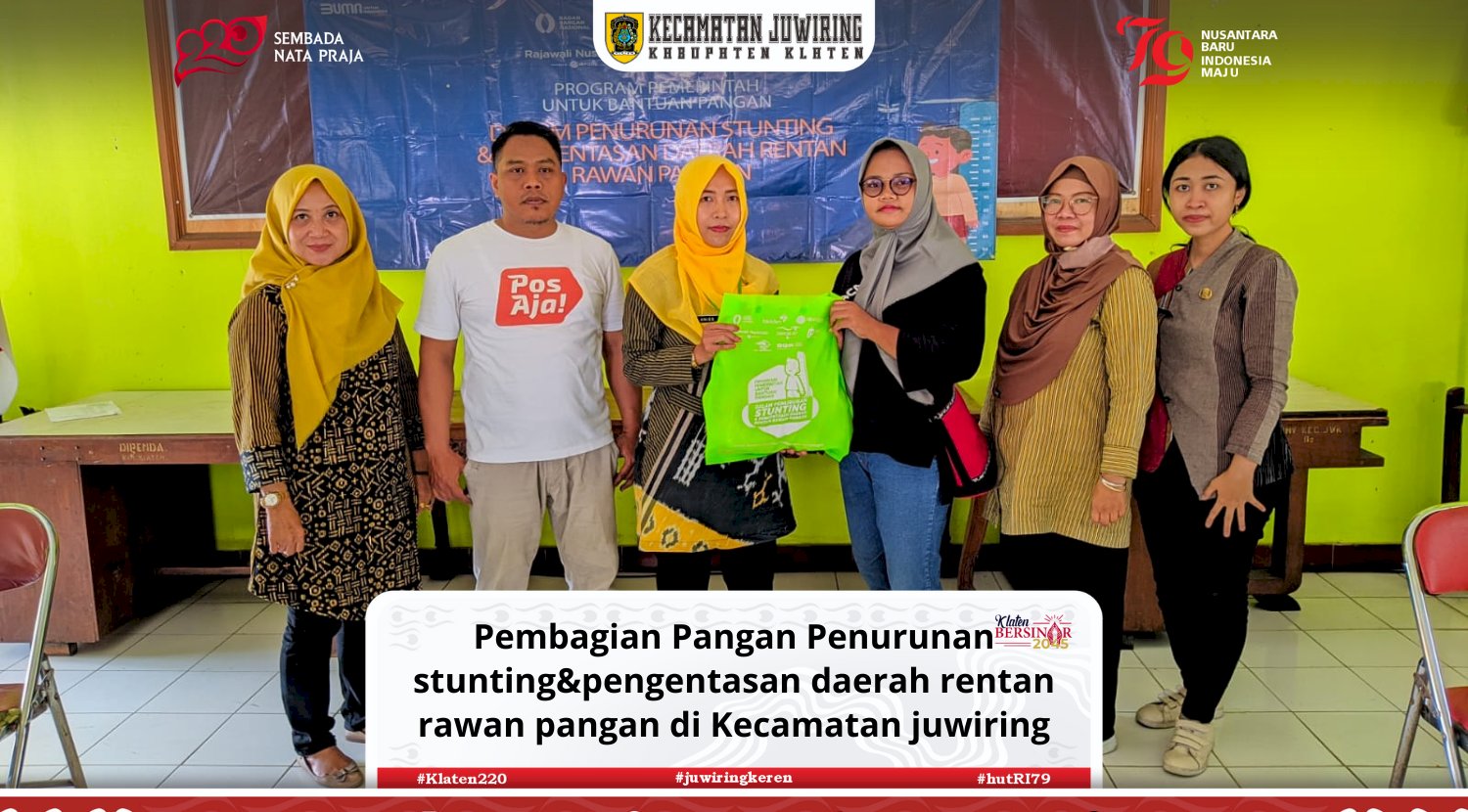 Pembagian Pangan untuk Penurunan Stunting dan Pengentasan daerah Rentan Rawan Pangan