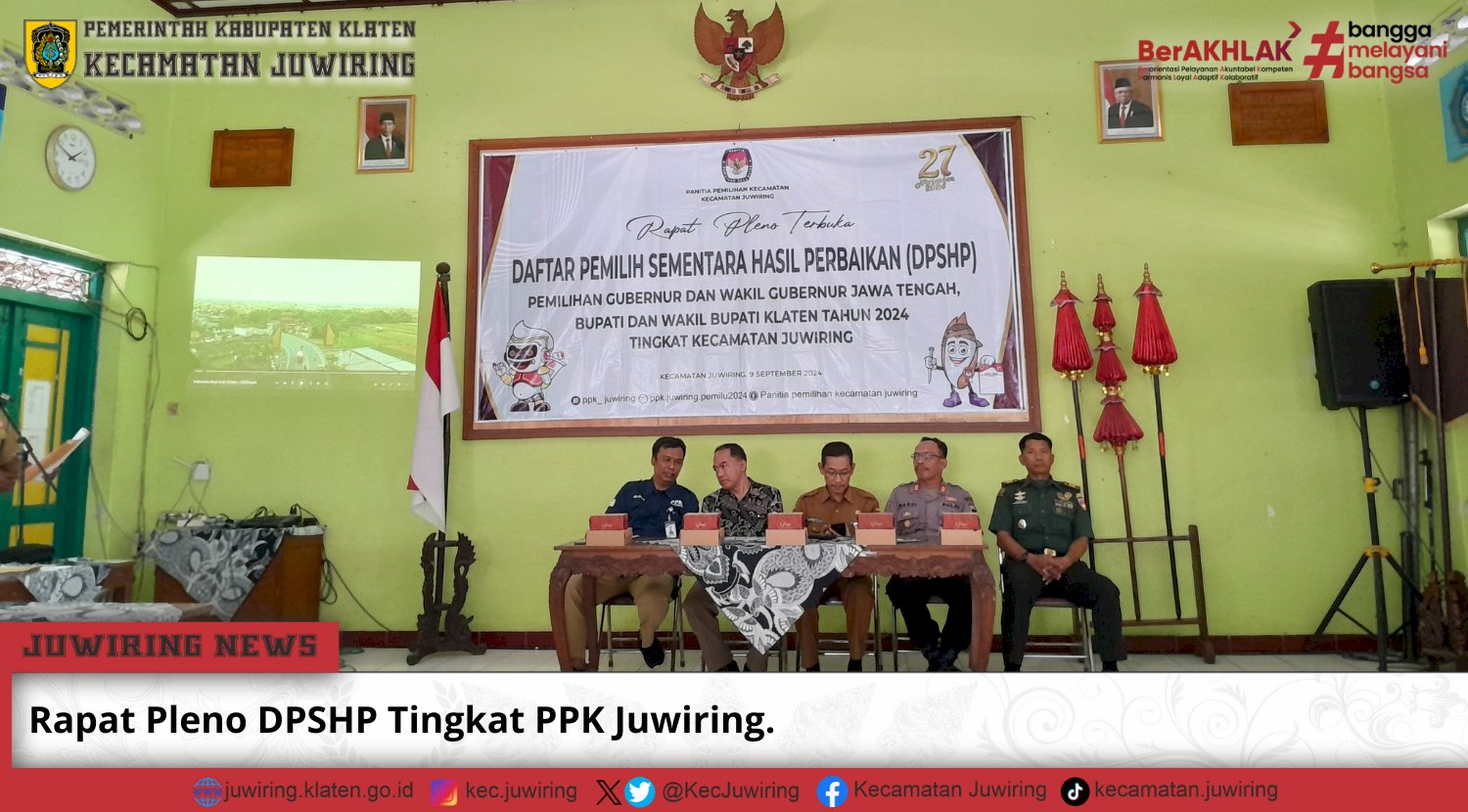 Rapat Pleno DPSHP Tingkat PPK Juwiring