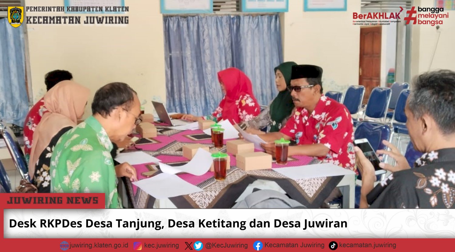 Desk RKPDes Desa Tanjung, Desa Ketitang dan Desa Juwiran