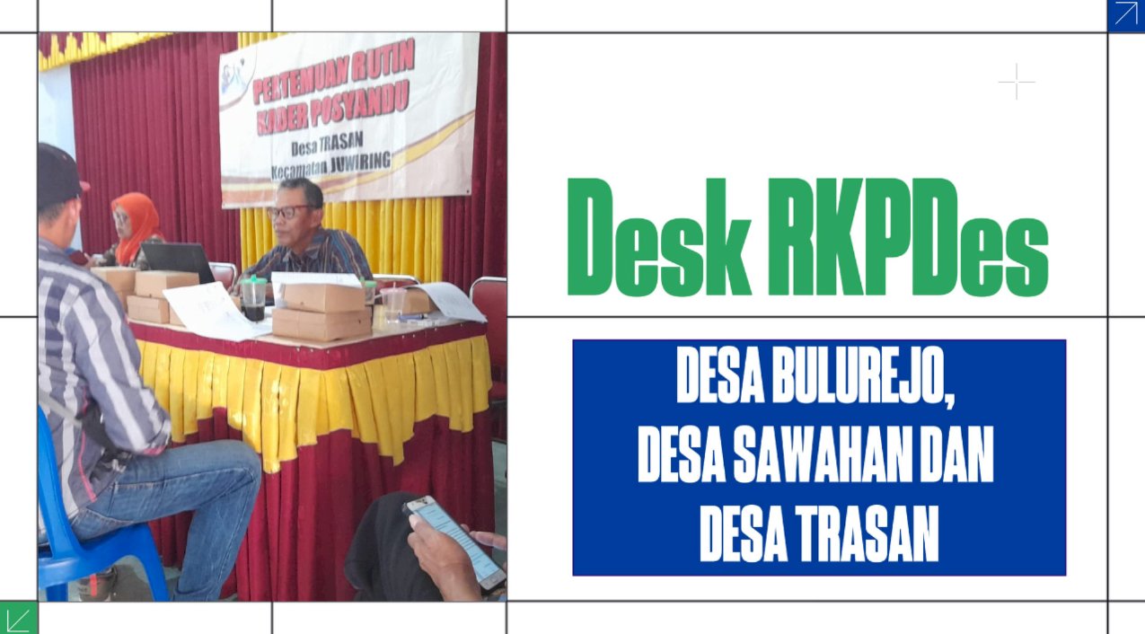 Desk RKPDes Tahun 2025 Desa Bulurejo, Desa Sawahan dan Desa Trasan