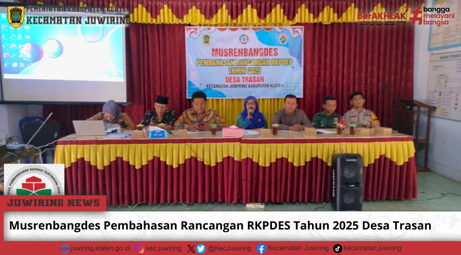 Musrenbangdes Pembahasan Rancangan RKPDES Tahun 2025 Desa Trasan