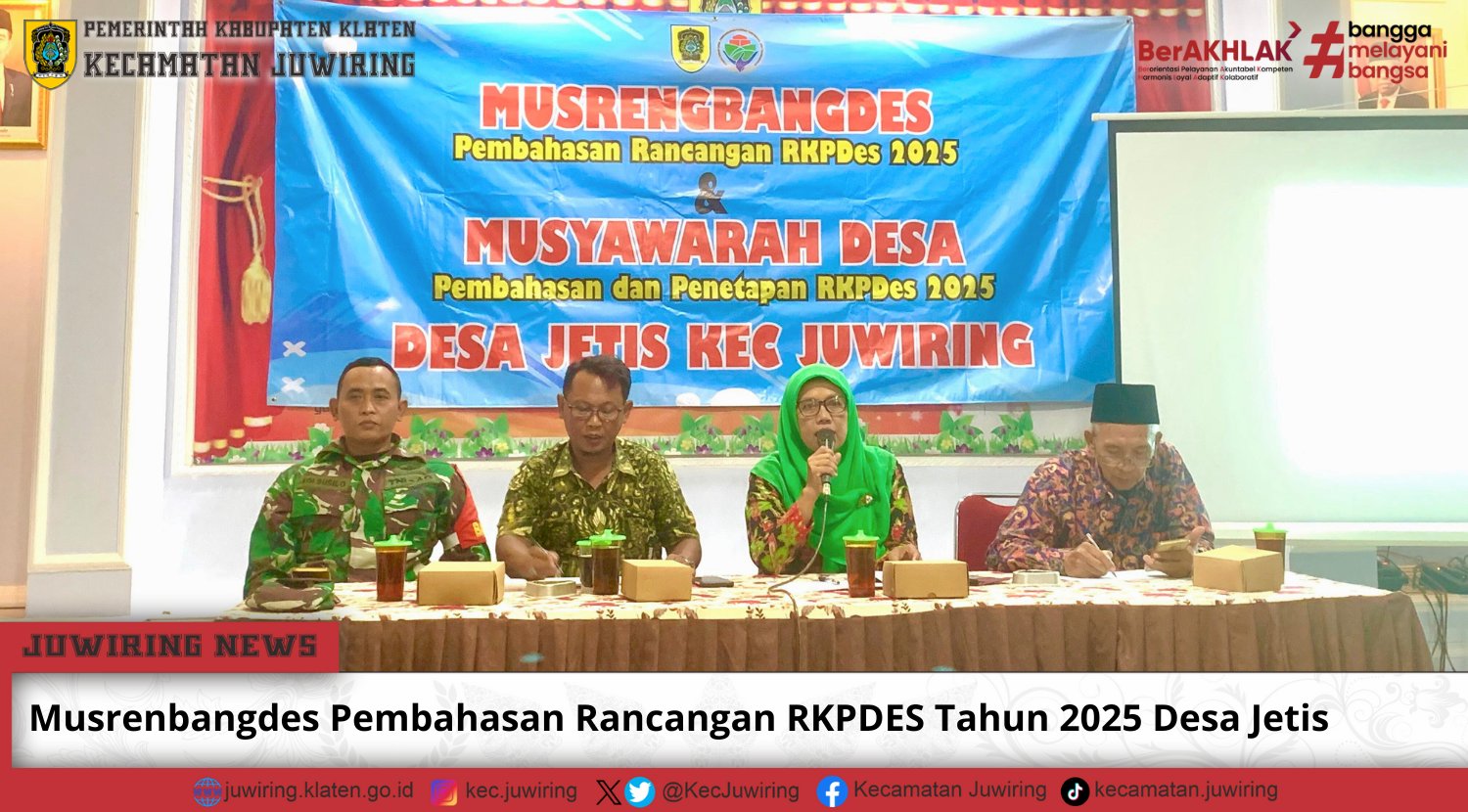 Musrenbangdes Pembahasan Rancangan RKPDES Tahun 2025 Desa Jetis