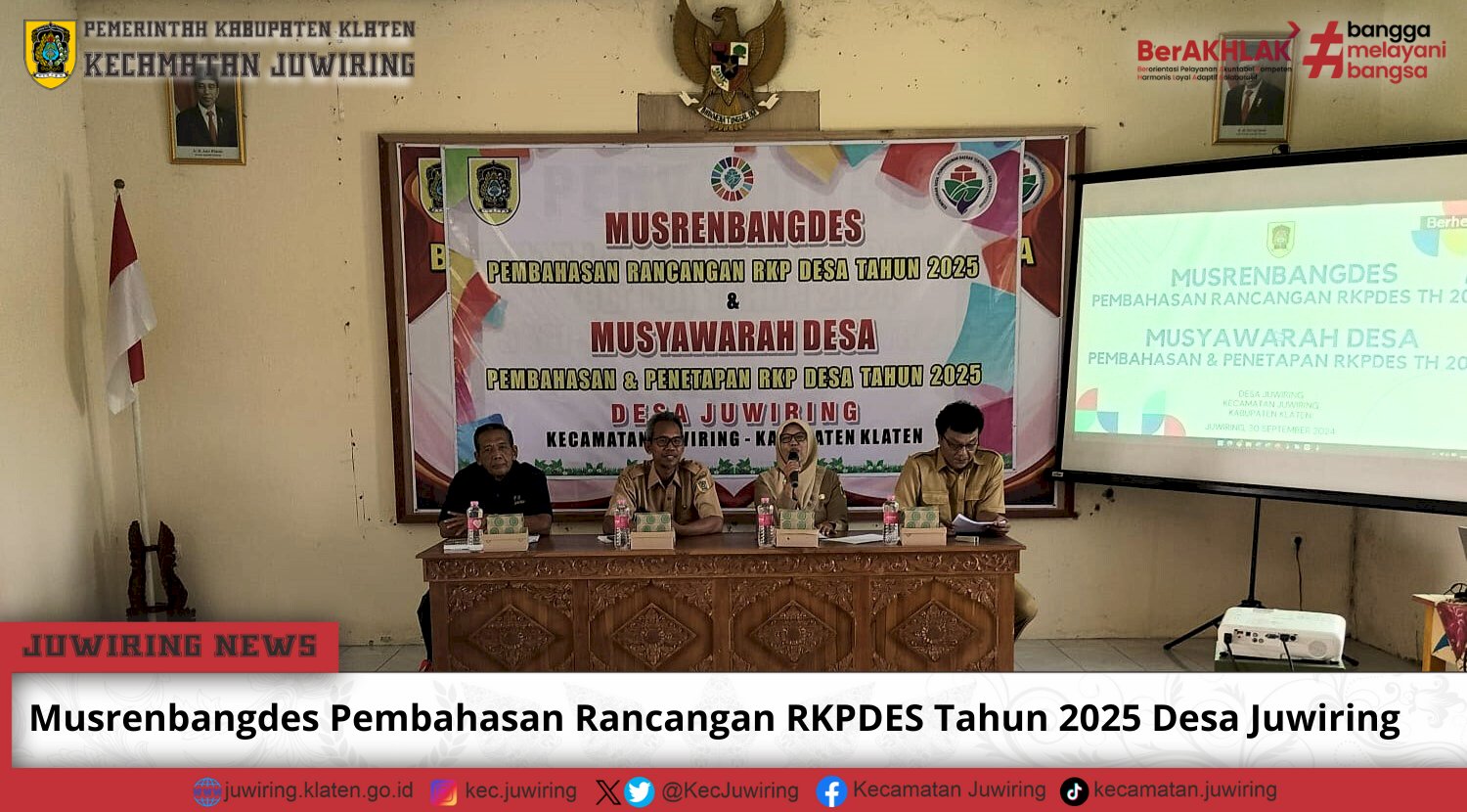 Musrenbangdes Pembahasan Rancangan RKPDES Tahun 2025 Desa Juwiring