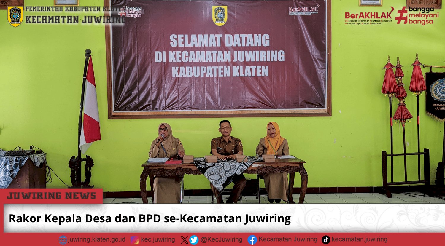 Rakor Kepala Desa dan BPD se-Kecamatan Juwiring