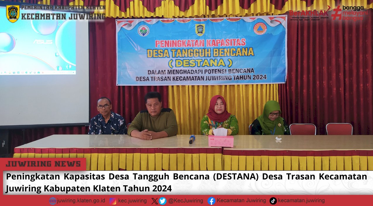 Peningkatan Kapasitas DESTANA Desa Trasan Kecamatan Juwiring Kabupaten Klaten Tahun 2024