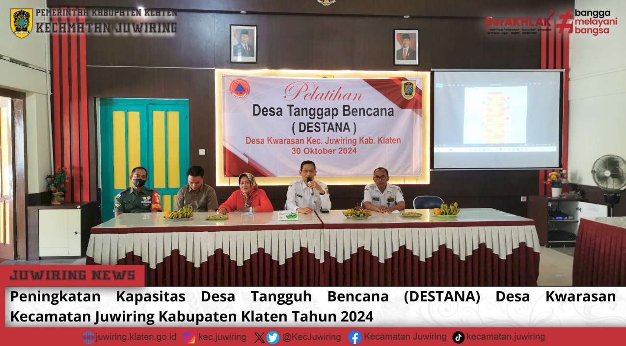 Peningkatan Kapasitas DESTANA Desa Kwarasan Kecamatan Juwiring Kabupaten Klaten Tahun 2024