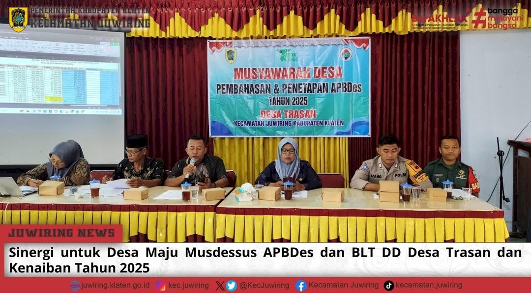 Sinergi untuk Desa Maju Musdessus APBDes dan BLT DD Desa Trasan dan Desa Kenaiban Tahun 2025