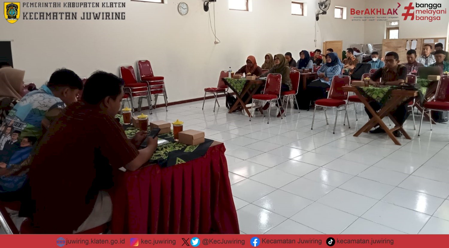 Rapat Koordinasi Paguyuban Kaur Keuangan se-Kecamatan Juwiring 