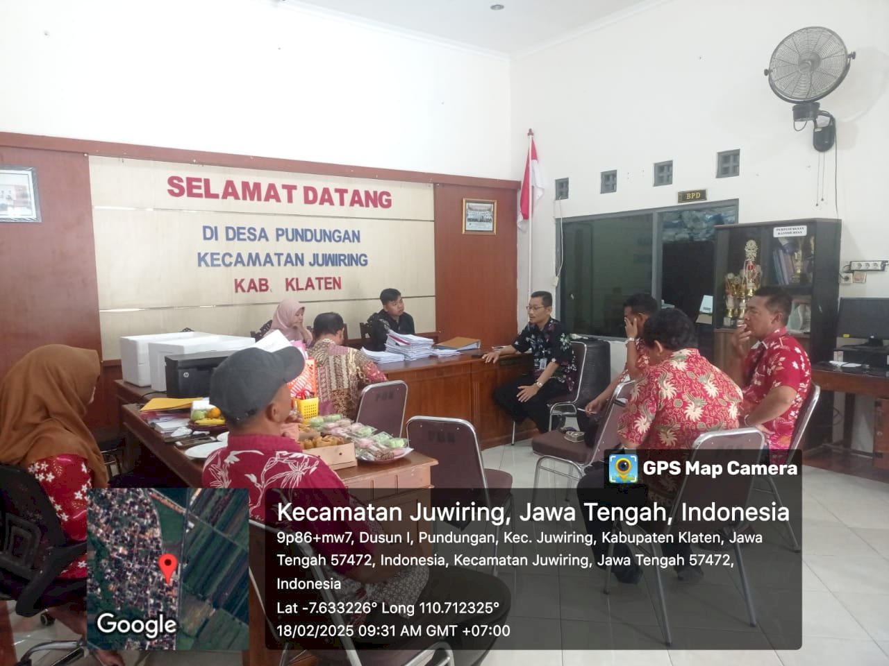 Evaluasi Pengelolaan Dana Desa dari TIM Monev Kecamatan Juwiring di Desa Pundungan