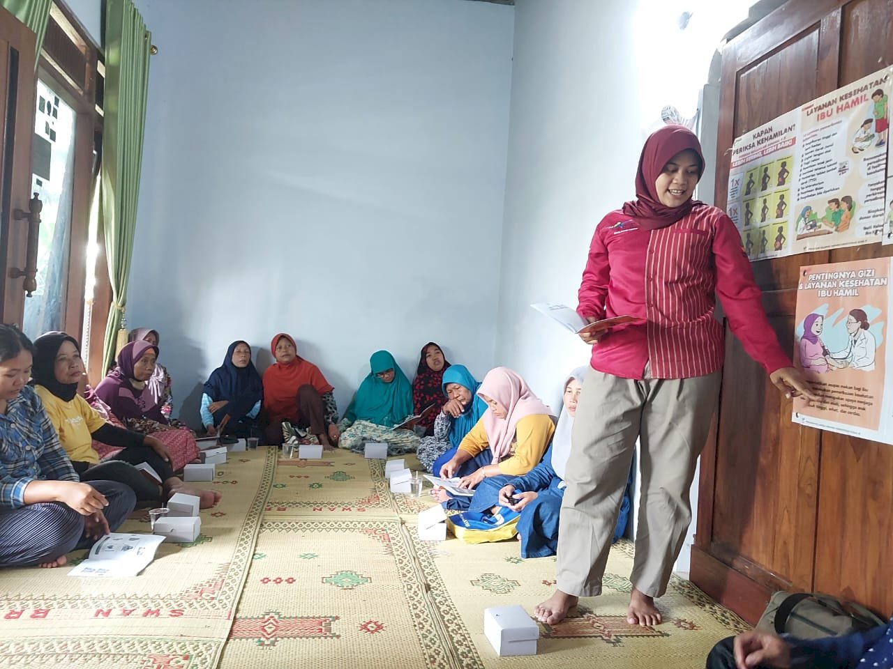 Pada tanggal 16 Januari 2025 pendamping melakukan kegiatan P2K2 (pelatihan peningkatan kemampuan keluarga) di desa ketitang diisi dengan penyampaian materi modul kesehatan dan gizi yang dihadiri KPM PKH desa ketitang