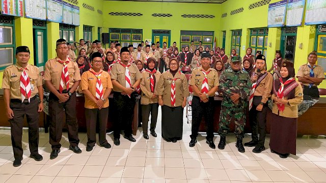 Camat dan Forkompicam Juwiring menghadiri Malam Renungan & Ulang Janji Hari Pramuka ke-64