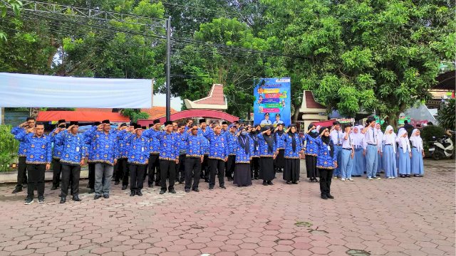 Upacara Hari KORPRI ke-54 Kecamatan Juwiring Menguatkan Dedikasi, Meneguhkan Pengabdian