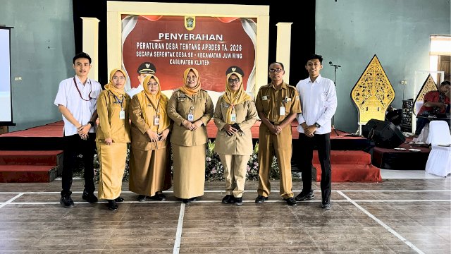 Penyerahan Perdes APBDes 2026 se-Kecamatan Juwiring, Wujud Tata Kelola Keuangan Desa yang Tertib dan Akuntabel
