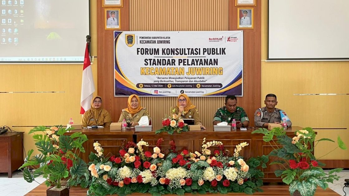 Forum Konsultasi Publik Standar Pelayanan Kecamatan Juwiring Tahun 2026
