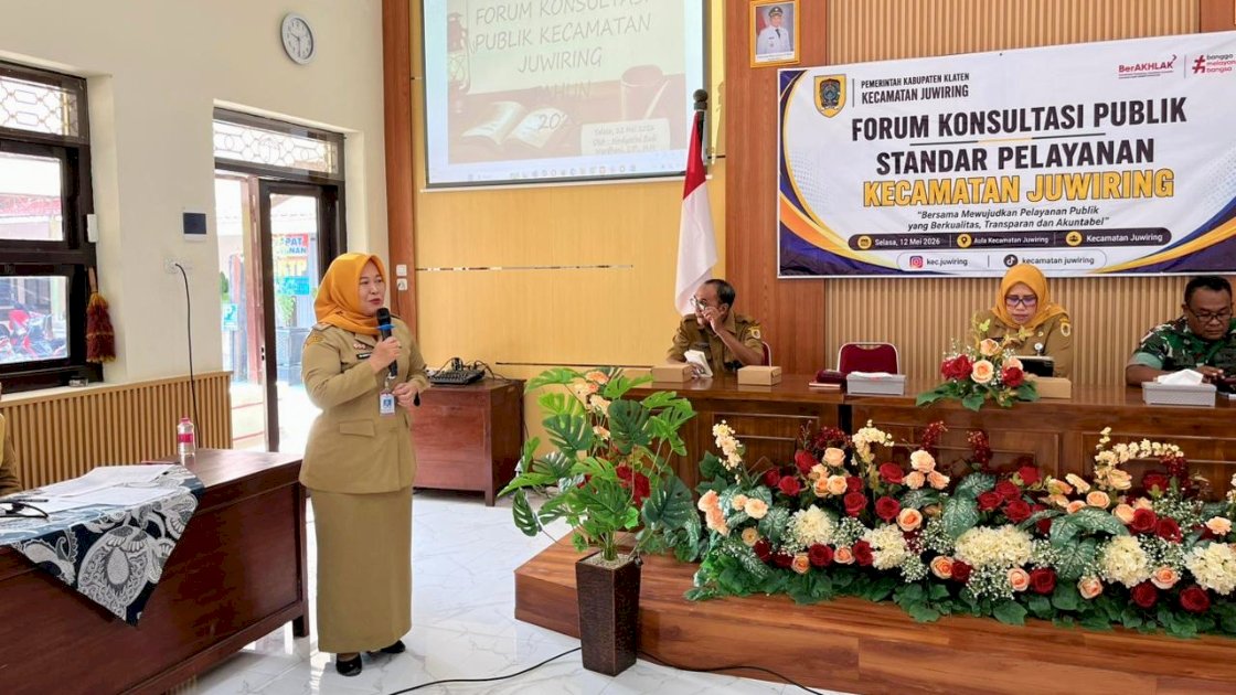 Forum Konsultasi Publik Standar Pelayanan Kecamatan Juwiring Tahun 2026