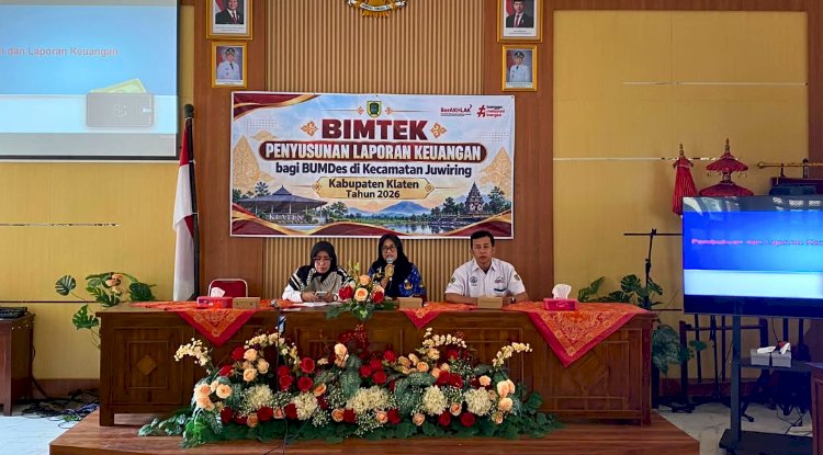 Kecamatan Juwiring Perkuat Tata Kelola Keuangan BUMDes melalui Bimbingan Teknis